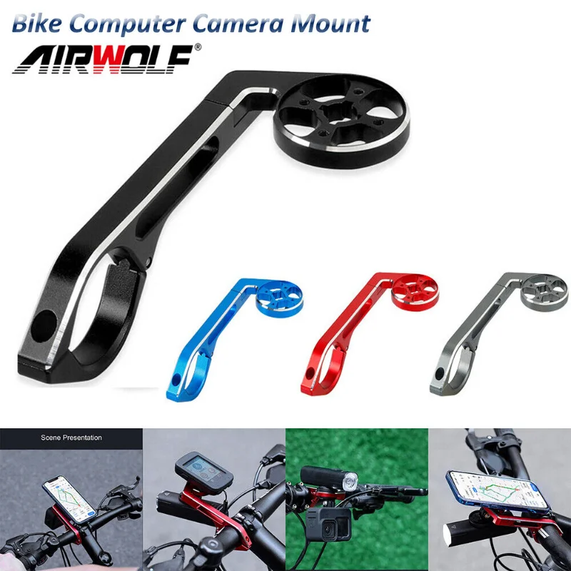 

AIRWOLF Aluminum Alloy Bicycle Handlebar Extender Mountain Bike Bicycle Front Light Bracket Lamp Flashlight Accessories
