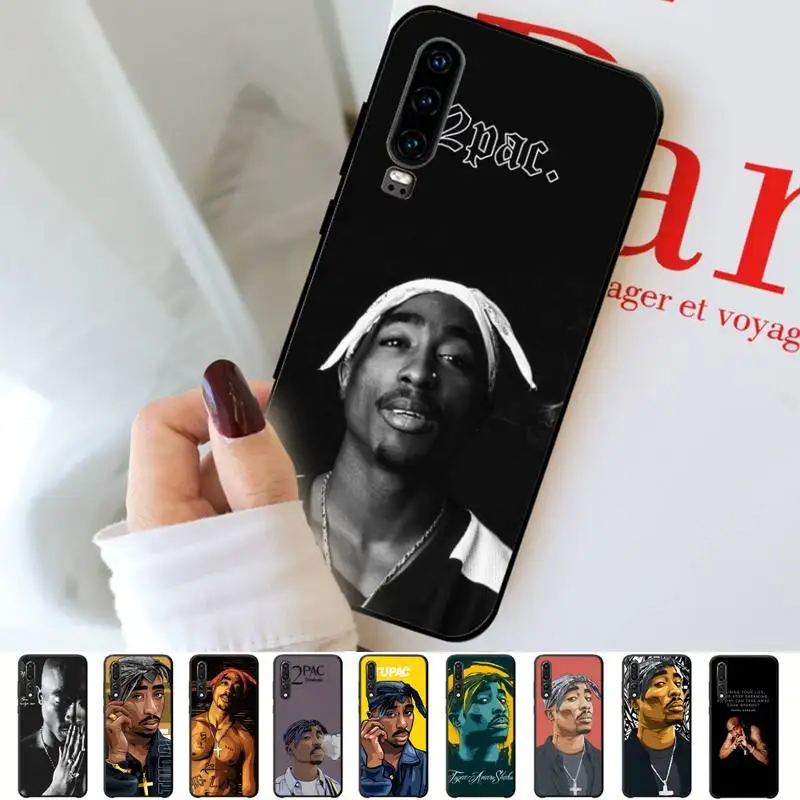 

Rapper 2pac Tupac Phone Case for Huawei P30 40 20 10 8 9 lite pro plus Psmart2019