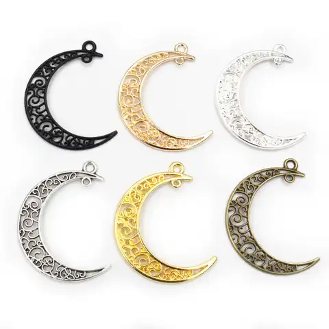 41x30 mm 10 pcs 5 colors covered with the moon handmade suspension style pendant: Make yourself for the bracelet necklace