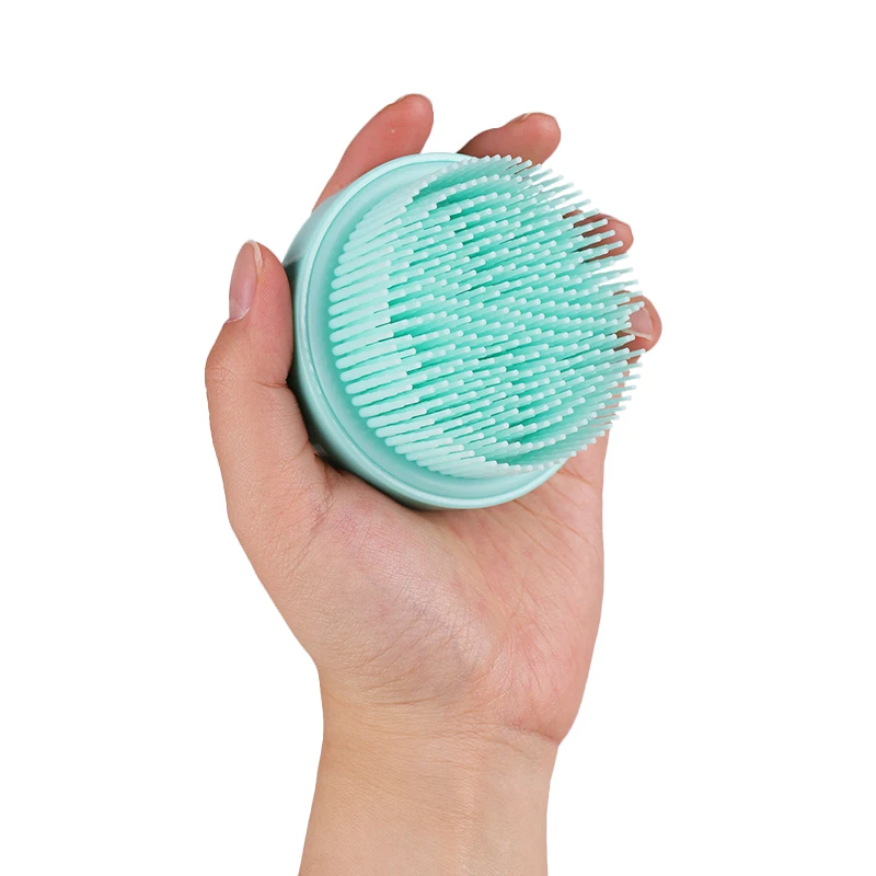 

Lohas Small Round Silicone Body Brush for Baby Hair and Foot Scrubber Soft Silicone Body Massage Brush Bath Shower