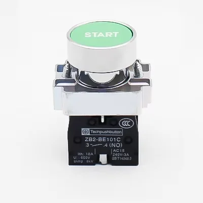 Металлическая кнопка XB2 с символом направленной стрелки, кран сброса, старт-стоп, один нормально разомкнутый кнопочный переключатель 22 мм