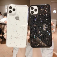 fashion glitter bling phone case for iphone 13 12 11 pro max se 2020 x xs xr 7 8 plus fundas shockproof ultra thin back cover