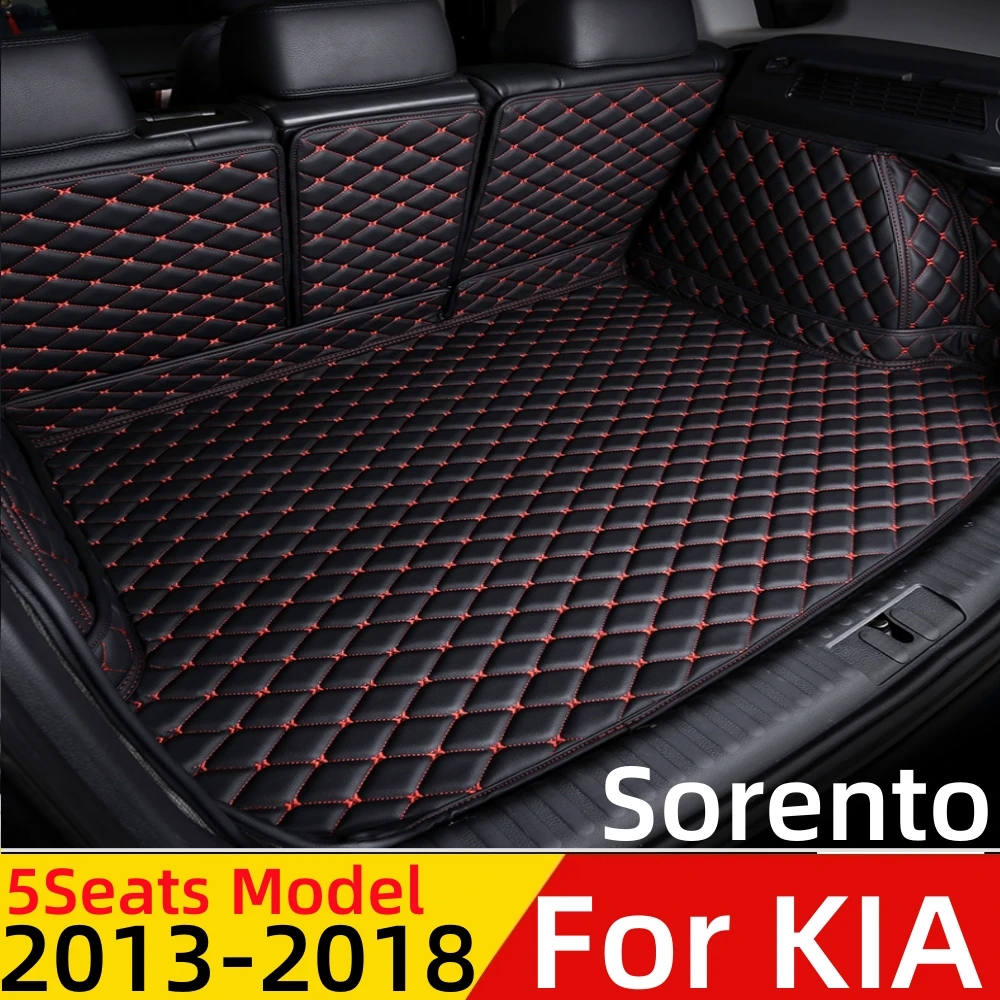 

Car Trunk Mat For KIA Sorento 5Seats 2013-18 All Weather XPE Leather Custom Rear Cargo Cover Carpet Liner Tail Boot Luggage Pad