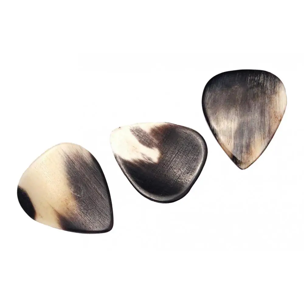 

3pcs Buffalo Horn Folk Guitar Pick Set for Acoustic Guitar Accessories