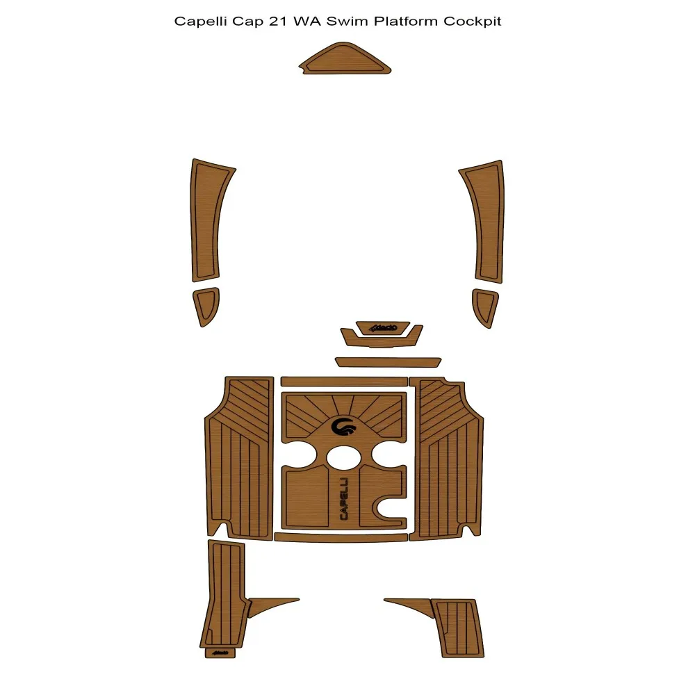 Capelli Cap 21 WA Платформа для плавания Кокпит Лодка из ЭВА Искусственная пена Тиковая