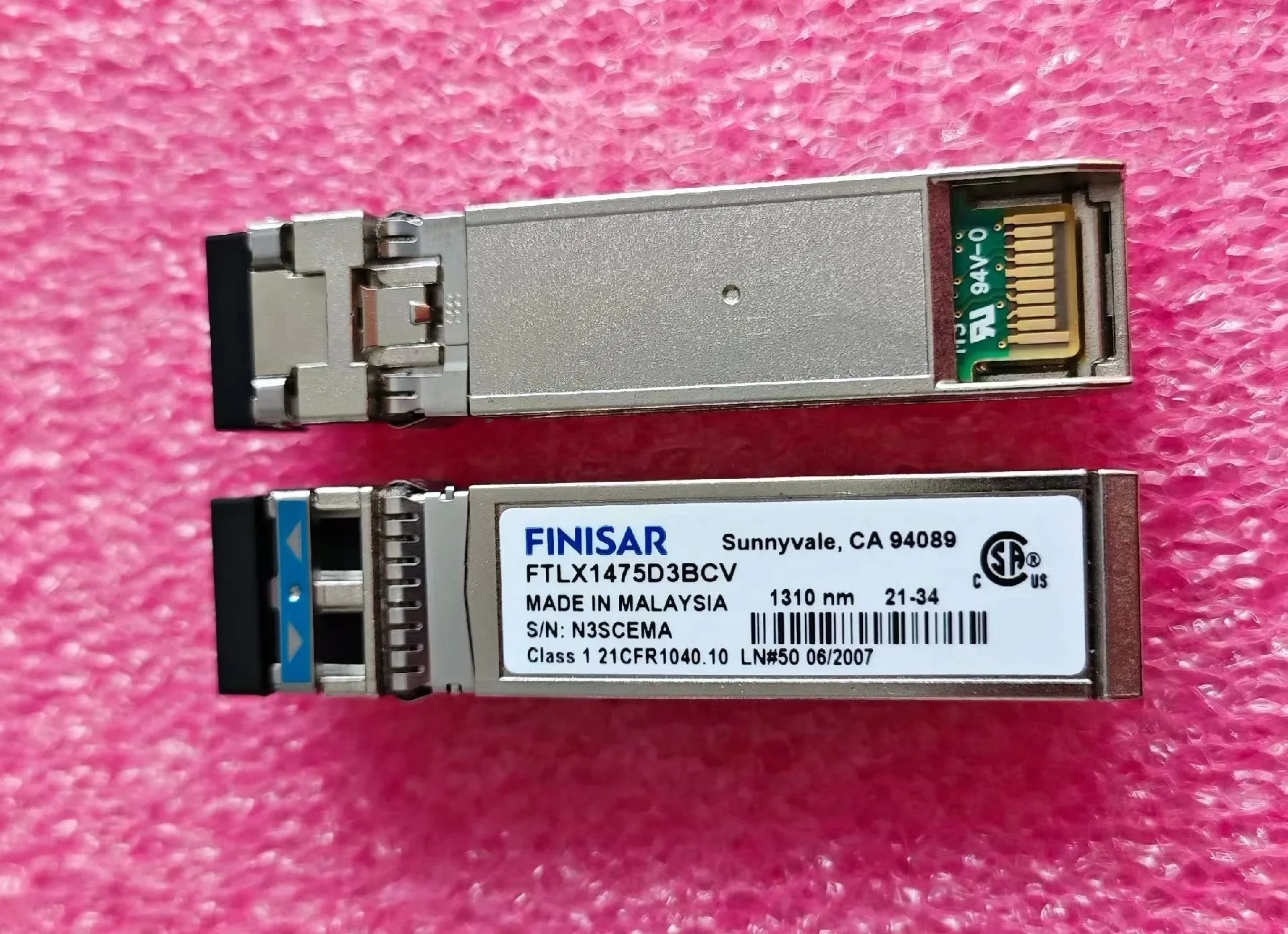 Finisar 10G 10KM Optical Switch FTLX1475D3BCV 1310NM 10GB Fiber Transceiver