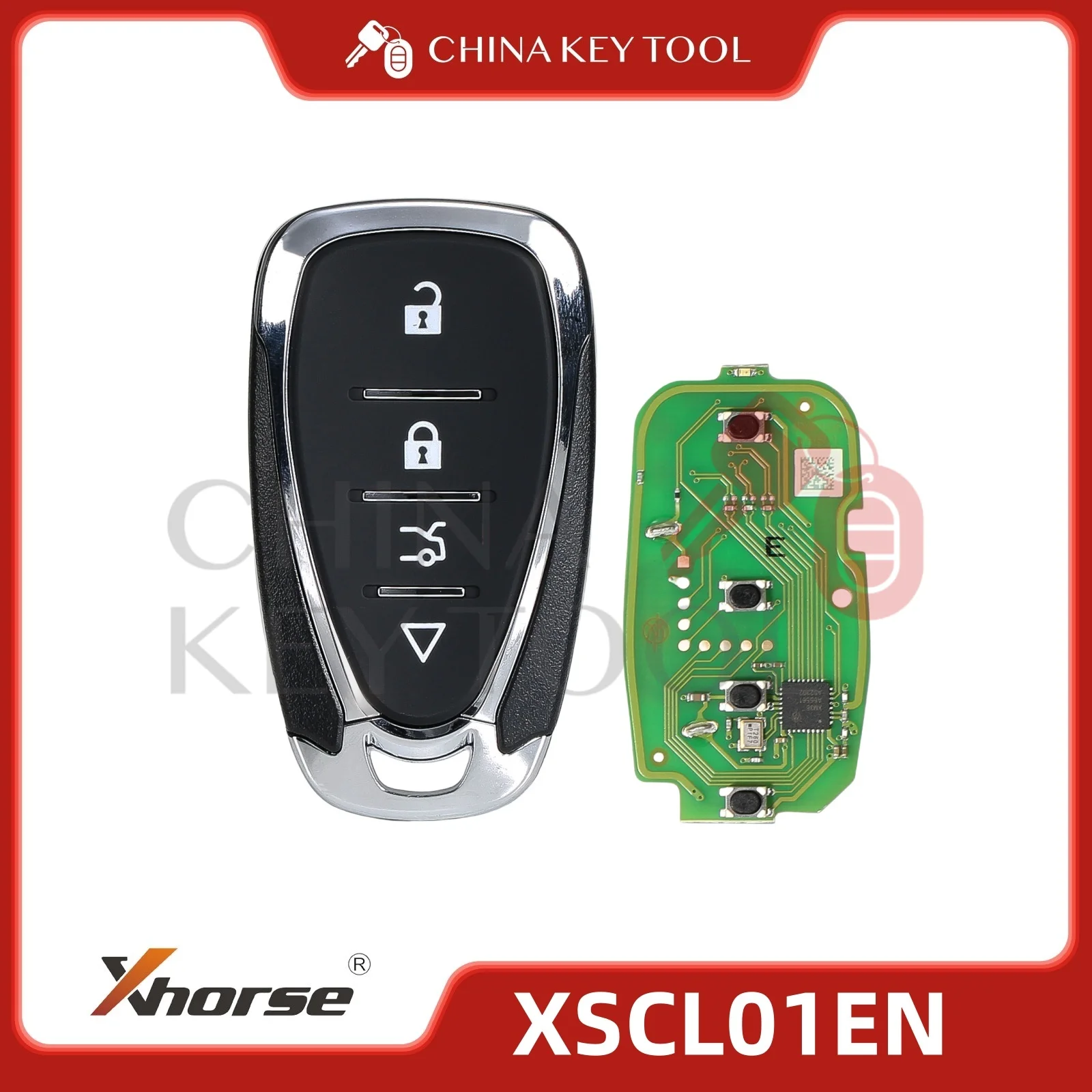 

Xhorse Smart Key 4-кнопочный для Chevrolet Style XSCL01EN, глобальная версия