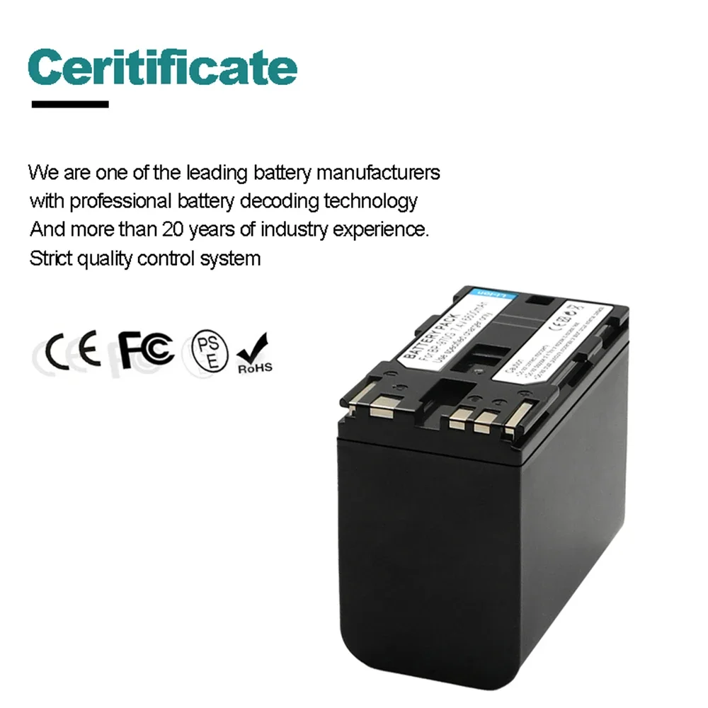 Аккумулятор 6600 мАч для Canon EOS C100 Mark II C300 PL GL2 XF100 XF105