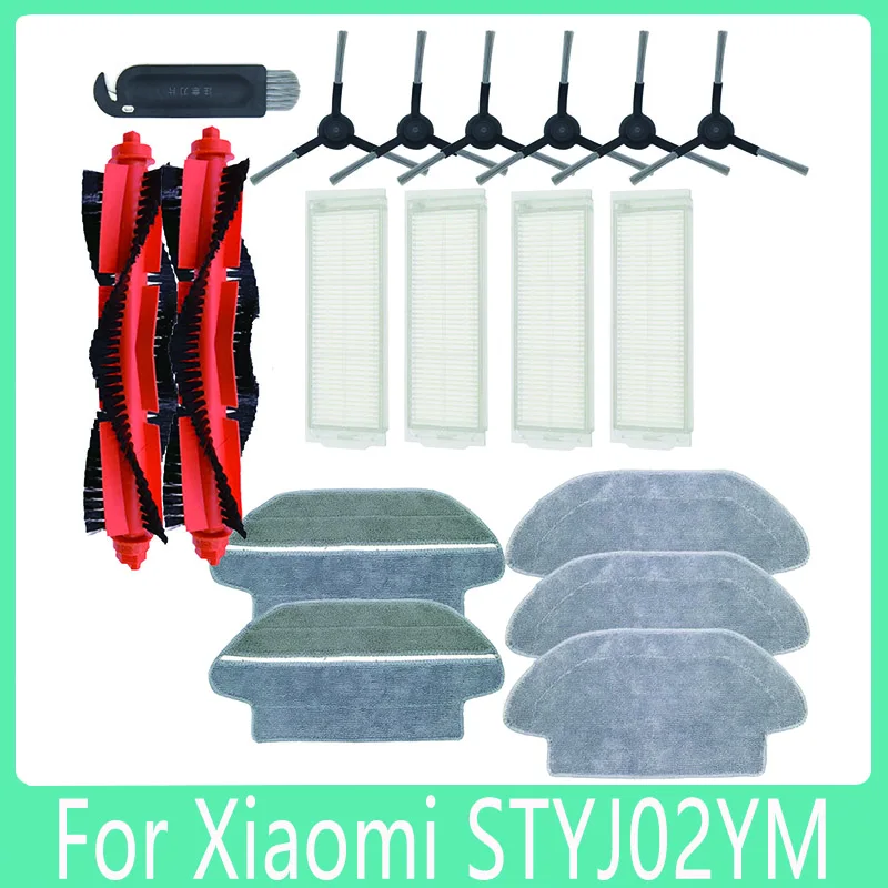 

Hepa Filter Roller Side Brush Mop Rag Cloth For Xiaomi Mijia LDS / STYJ02YM / Conga 3490 Viomi V2 PRO V3 SE Robot Vacuum Cleaner