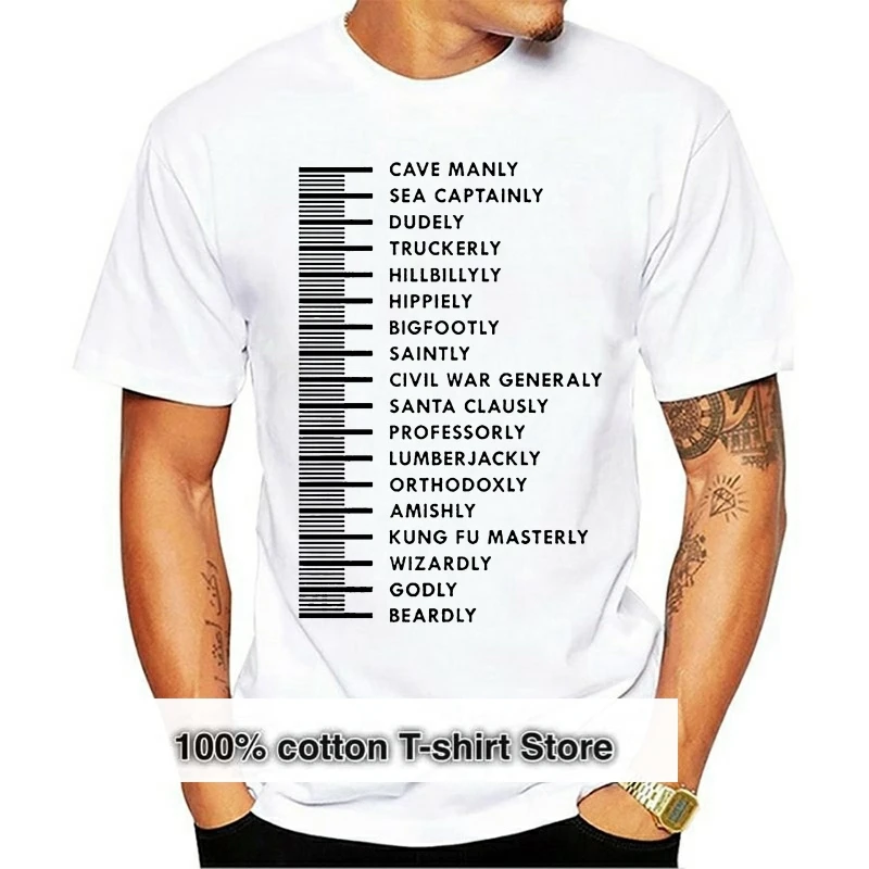 

Funny Beard Measurement Chart T-Shirt For Men Black White Grey Size S M L XL XXL Summer Men fashion Tee 2019 fashion t shirt
