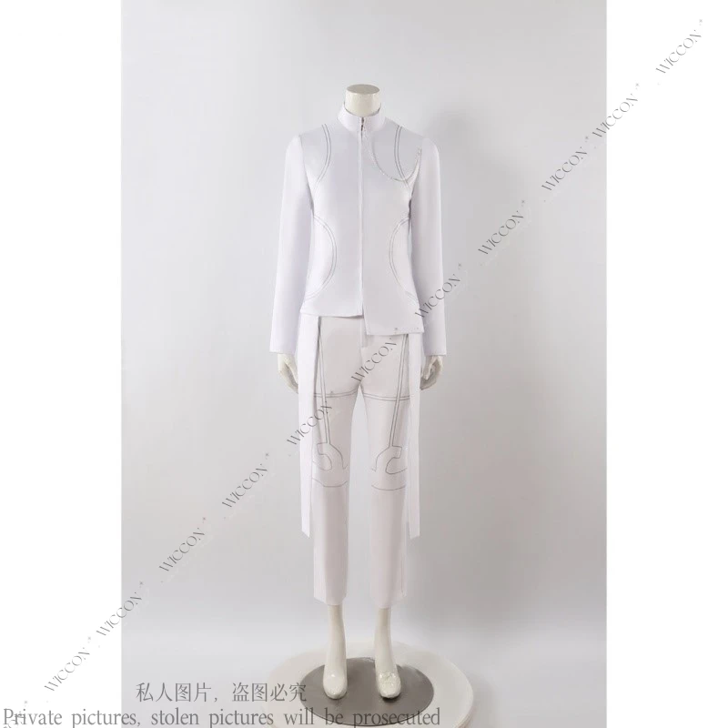 Ivan Alien Stage Round6 Косплей Костюм Парик Пальто + Нижнее пальто Брюки Пояс Цепочка Аниме