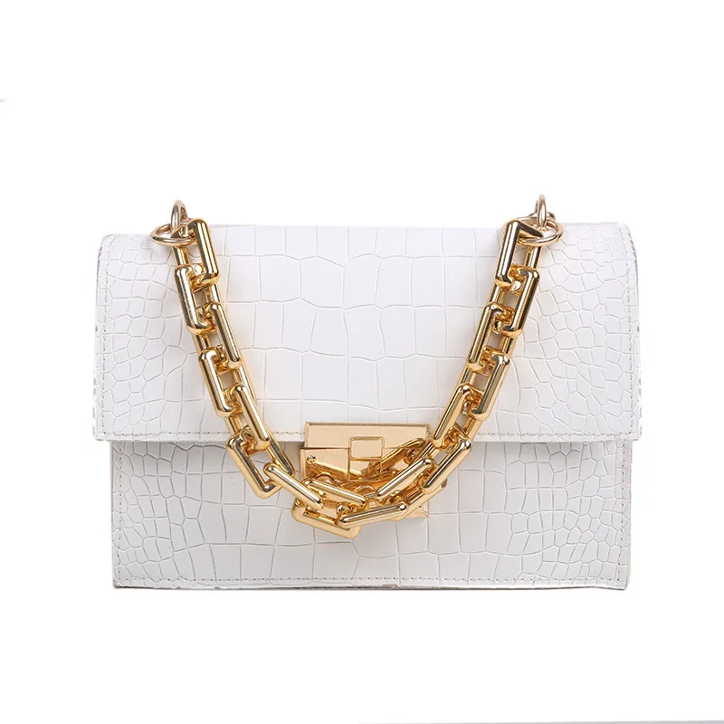 

Shoulder Tote Women's Bag 2022 Trend Pu Fashion Crocodile Pattern Chain Female Luxury Designer Bags for Women Crossbody Handbag