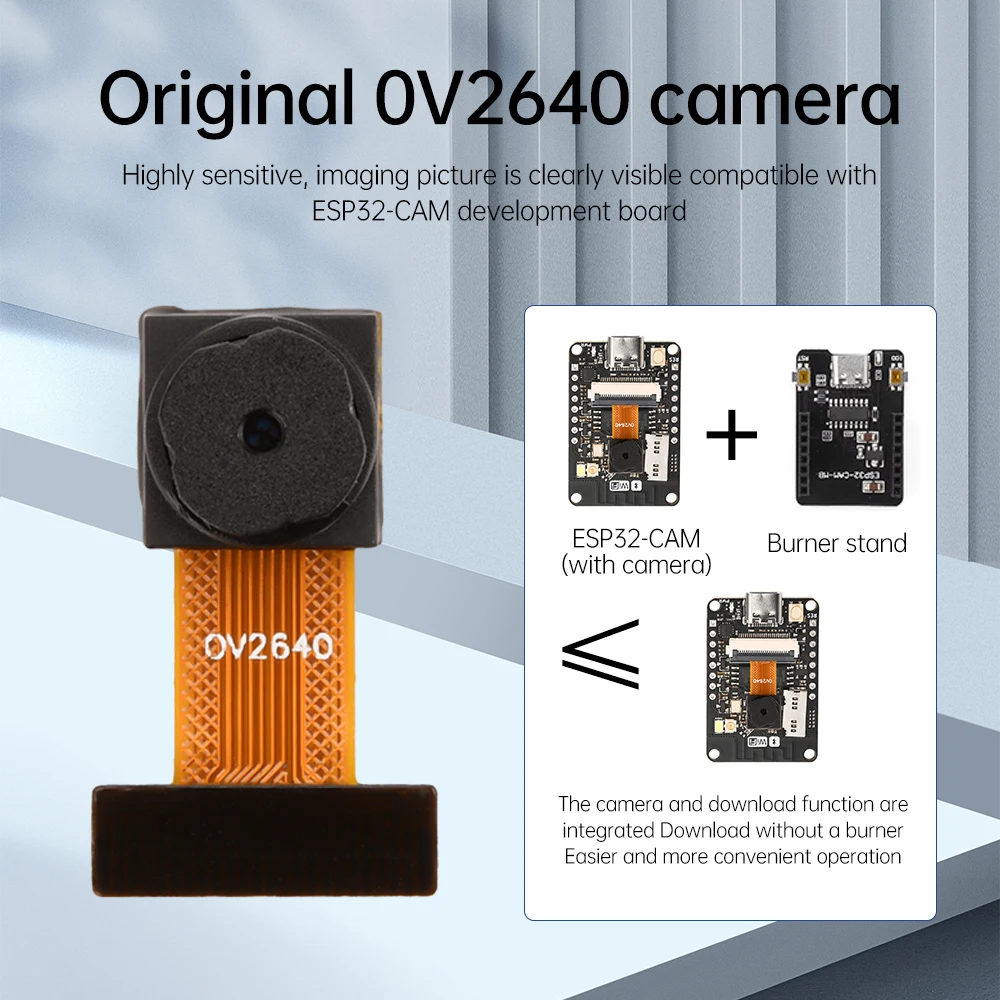 ESP32 ESP32-CAM WiFi модуль Bluetooth V3 CAM плата разработки Type-C OV2640 камера