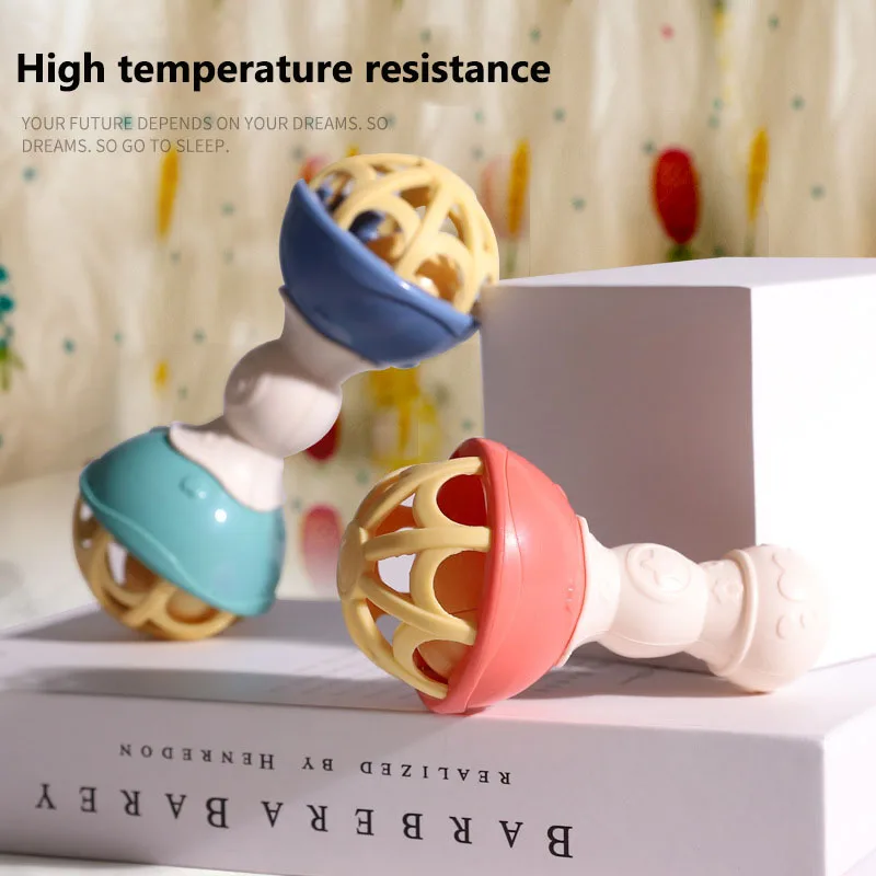 

Baby Toy Rattle Boy Fitness Ball 0-1 Year Old Baby Can Be Boiled With Hand Grab Hammer 3-6-12 Months Baby