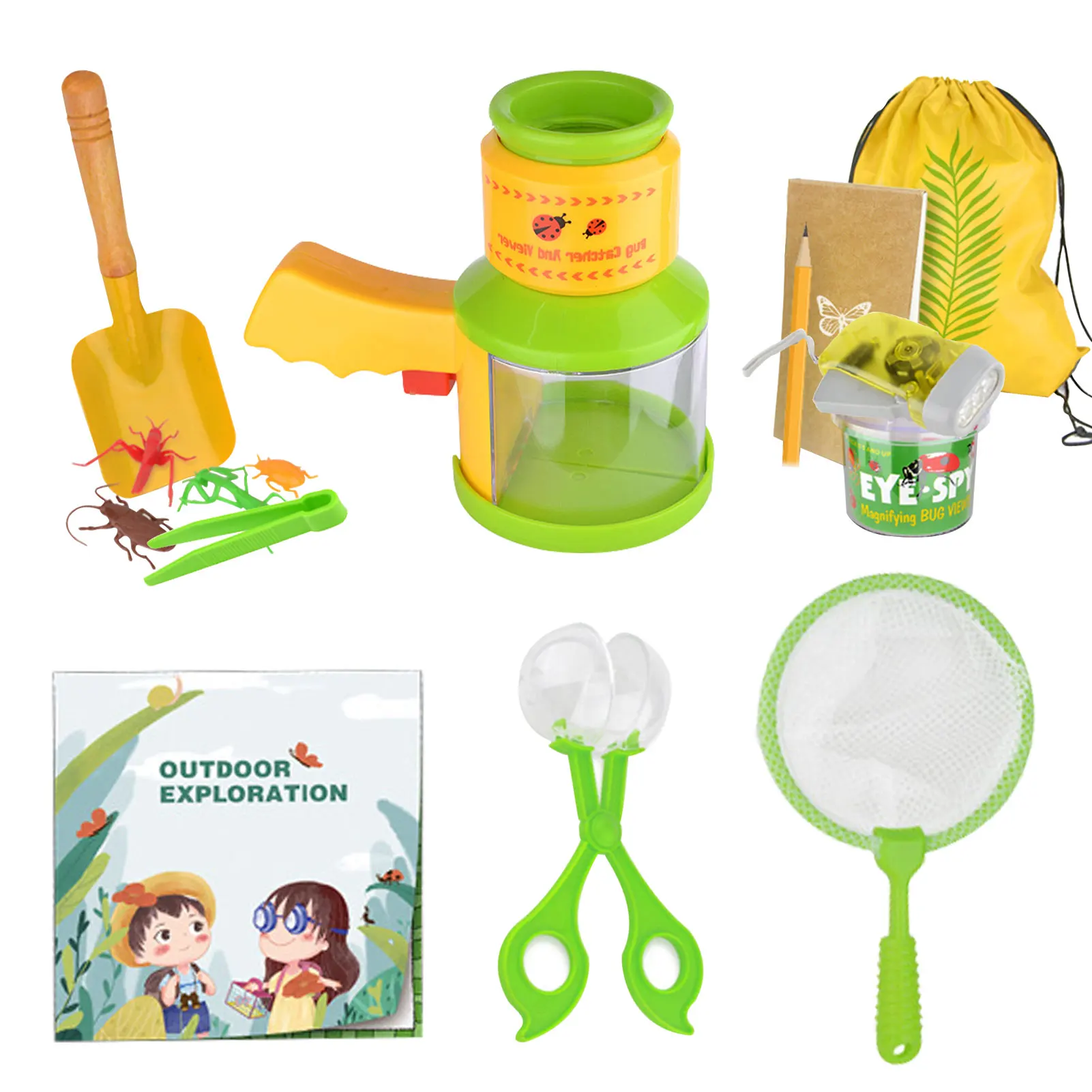 

Bugs Catcher Kit For Kids Outdoor Exploration Kit For Outdoor Adventure Insect Observation Bugs Catcher Kit With Butterfly Net