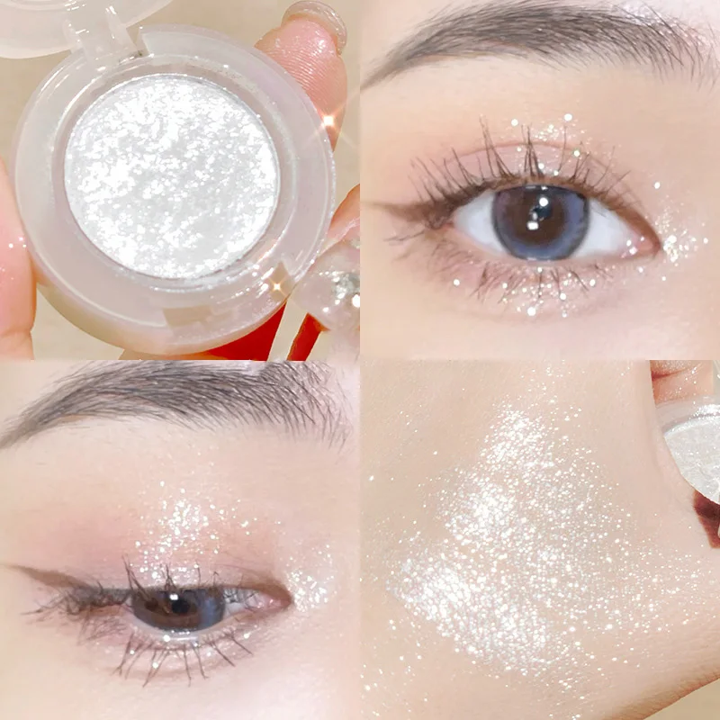 

Potato Texture Glitter Eyeshadow Palette Pearlescent Diamond Monochrome Highlighter Powder Brighten Shiny Eyes Makeup Cosmetics