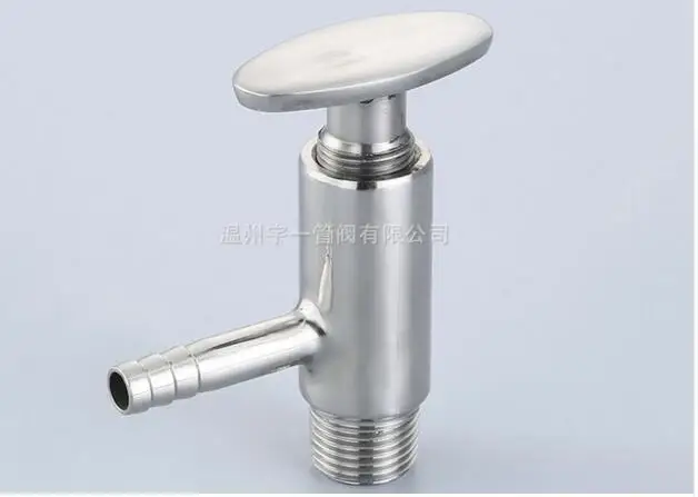 

Free shipping Sanitary Tri Clamp Sample Valve - 1.5" Tri Clamp x 10mm Hose Barb