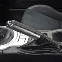 100 3k carbon fiber car replace handbrake grip car hand brake cover handle interior trim for subaru brz toyota 86 accessories