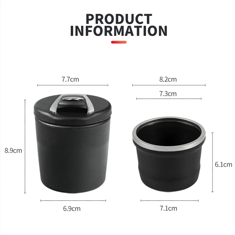 Автомобильная светодиодная пепельница для хранения монет Volkswagen Tiguan Bora POLO PASSAT CC