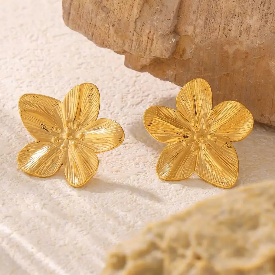 Liora модные серьги-гвоздики из нержавеющей стали 316L для женщин массивные серьги с