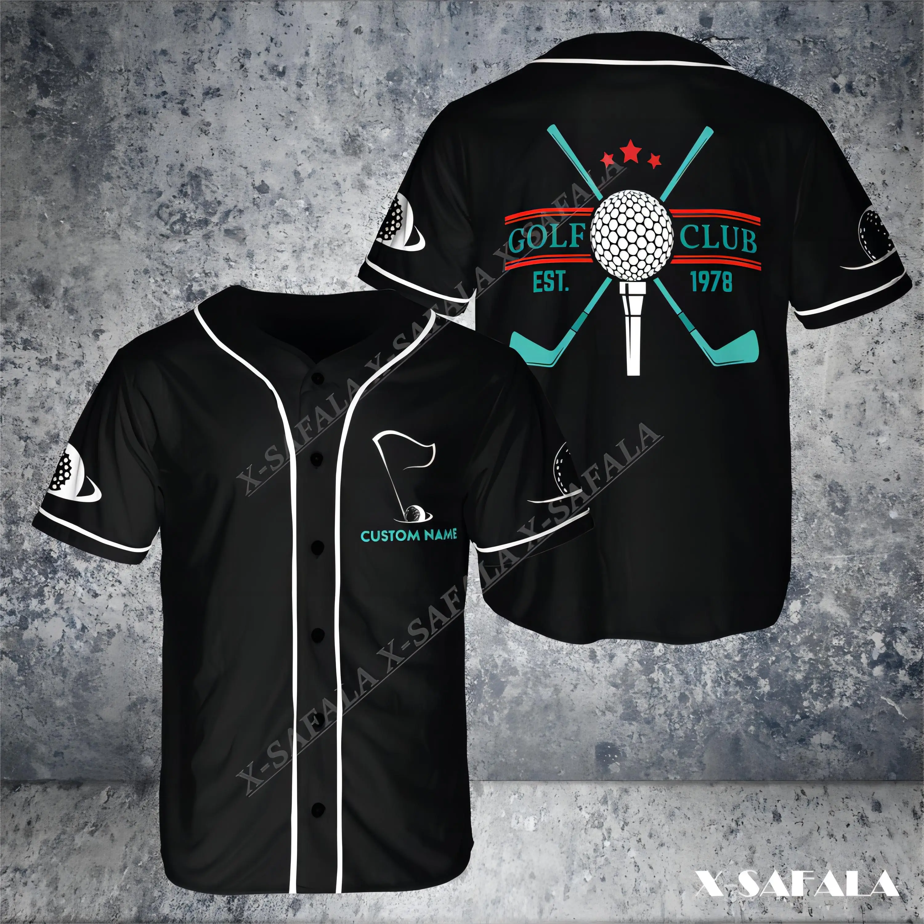 3d Printed High Quality Comfort Baseball Jersey Shirts Men Golfer Casual Sports Clothing