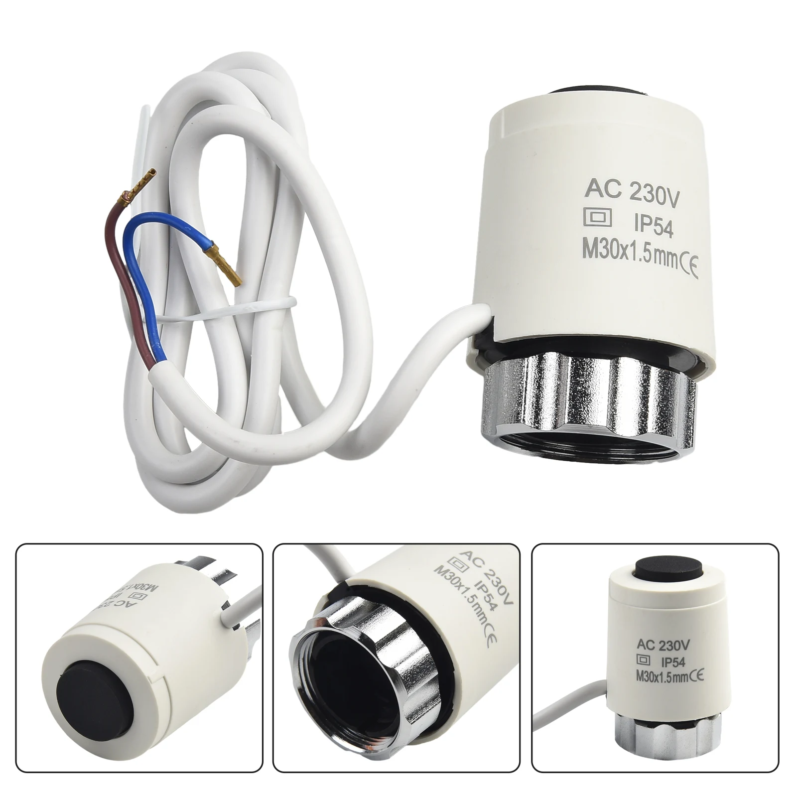 

Actuators Heating Actuator For Electric Heating PC White Compact Design Connection M30*1.5MM Home Improvement Practical