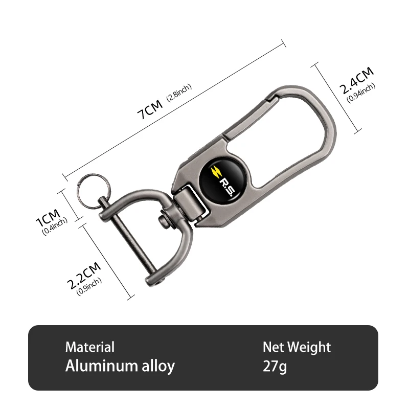 Металлический автомобильный брелок для ключей эмблемы аксессуары укладки Renaul RS