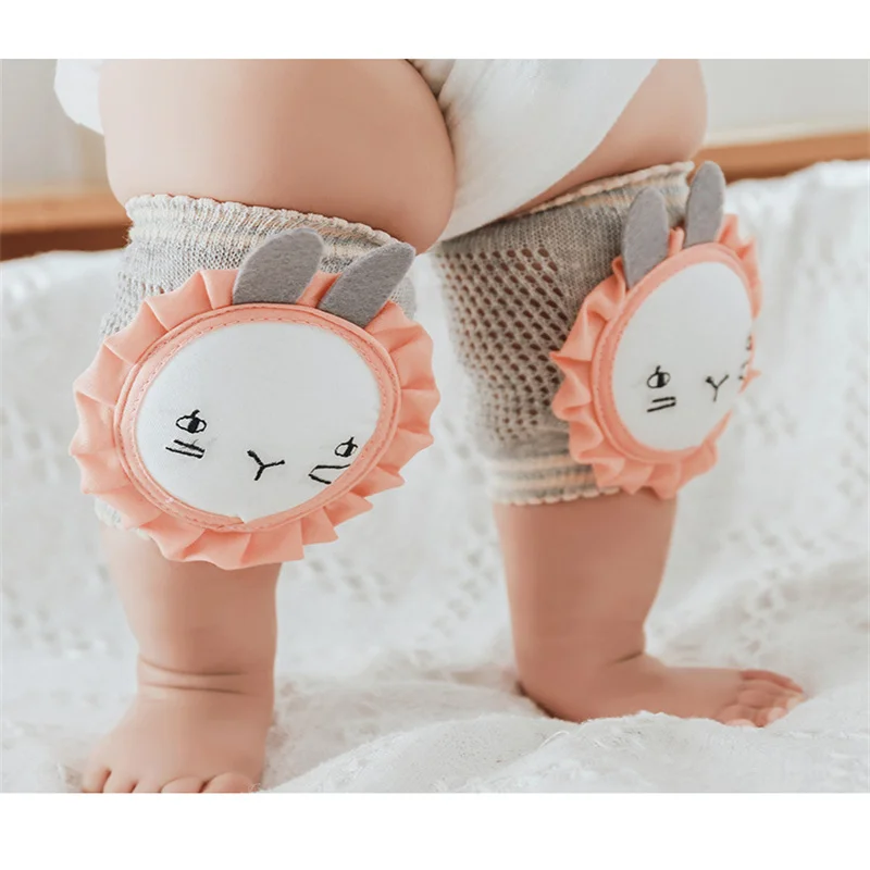 

1Pair Baby Cartoon Knee Pads Cotton Mesh Crawling Elbow Toddler Protector Safety Infant Kneepad Leg Warmer Kids Kneecap 0-5Y
