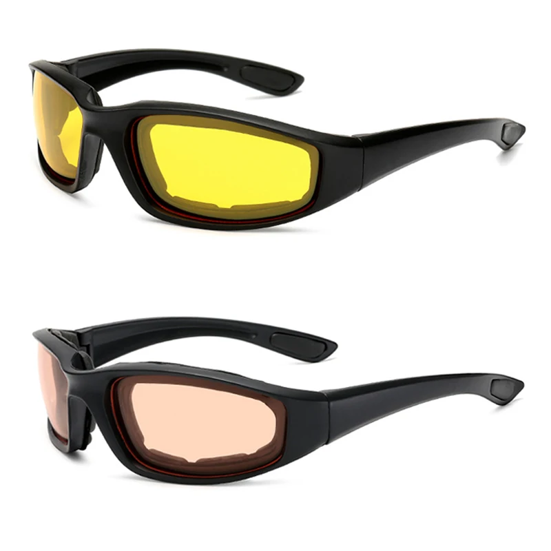 Солнцезащитные очки для езды на мотоцикле, велосипедные очки, спортивные велосипедные очки в черной оправе, ветрозащитные легкие мотоцикле...