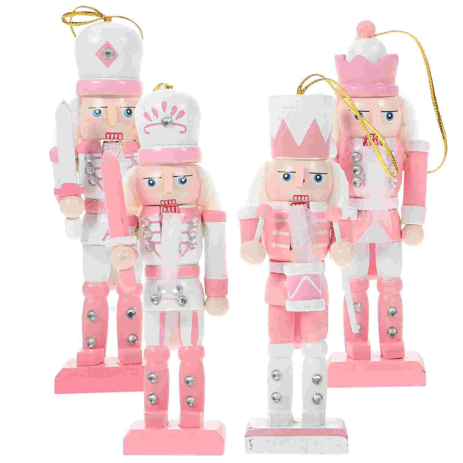 

Wooden Nutcracker Puppet Desktop Christmas Nutcrackers Decor Xmas Ornament Garden Work The Gift