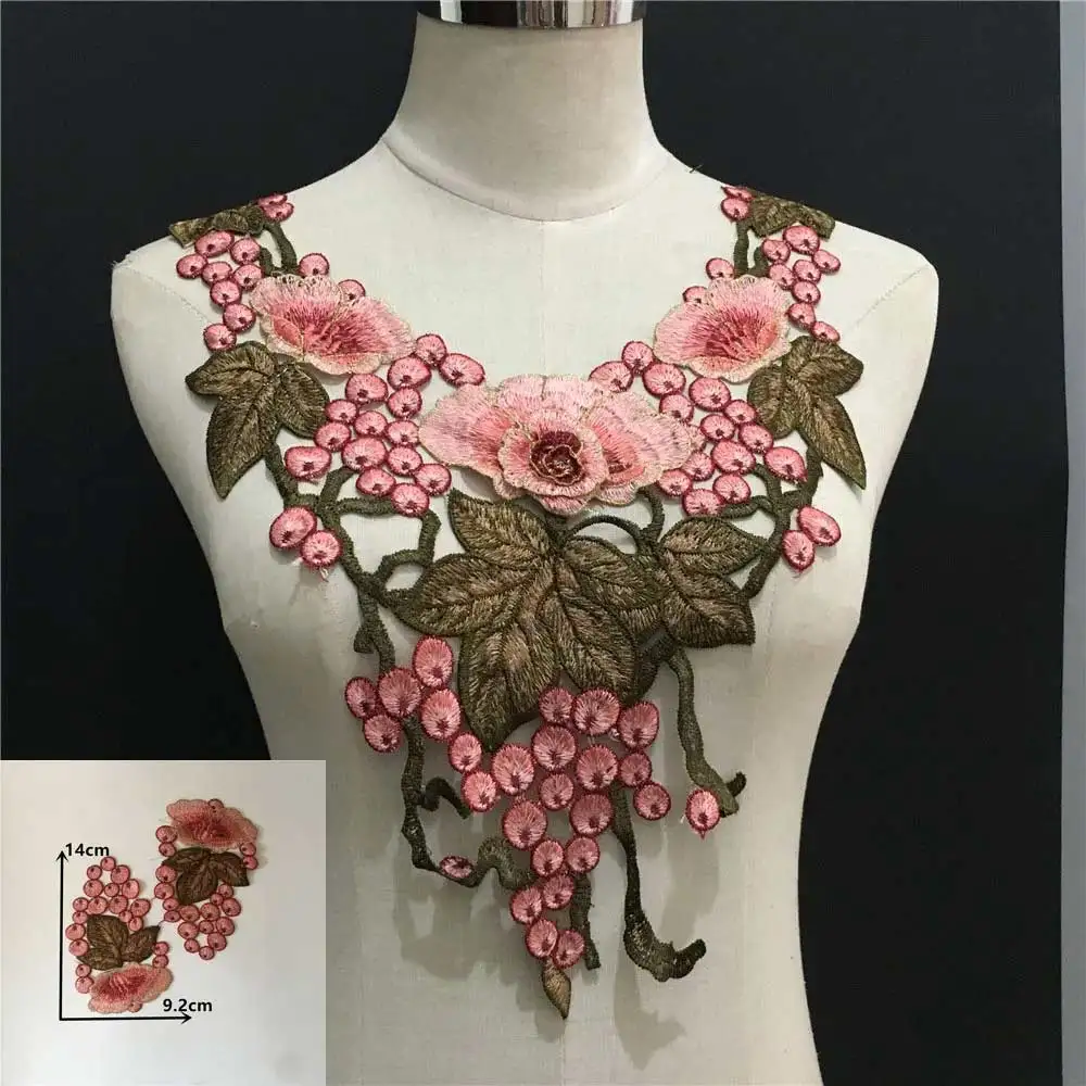 

Embroidery DIY multi-color three-dimensional flower lace lace clothing leader child decoration clothing accessories accessories