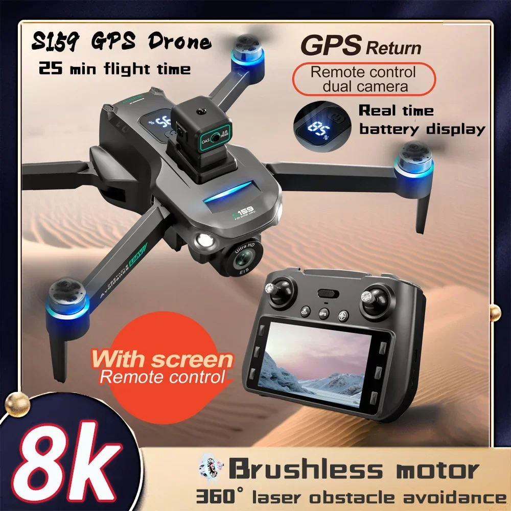 Edward2024Drone GPS 8K Профессиональный WIFI FPV Дрон и камера Передача изображений 5G с