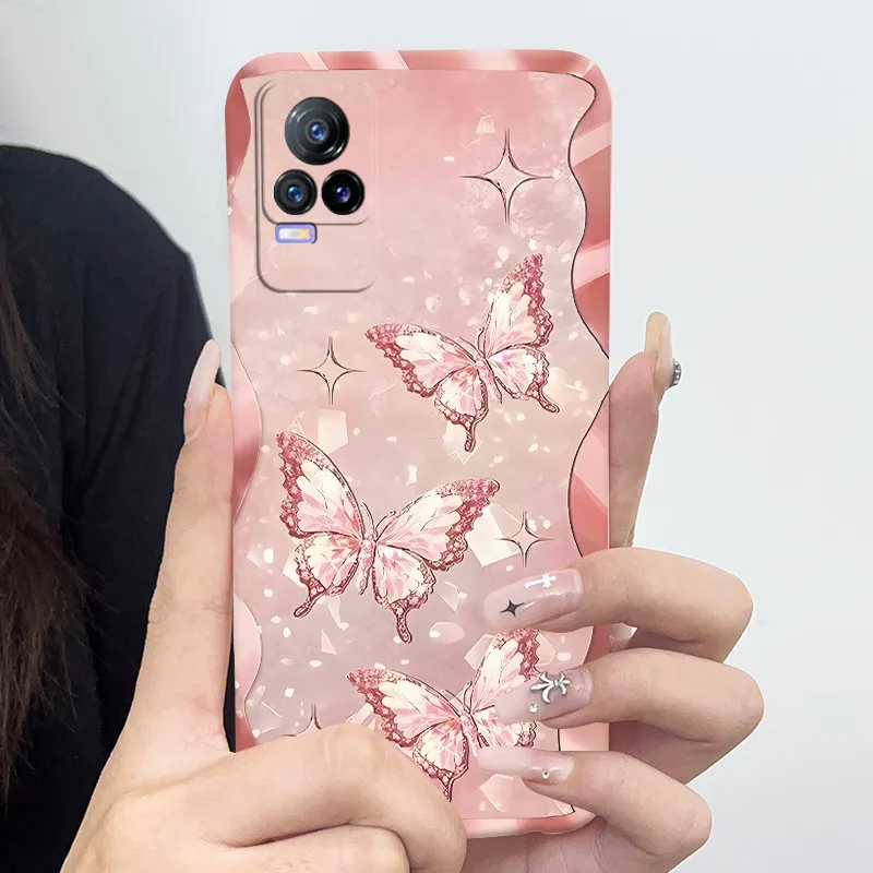 Для Vivo V21e V2061 Y73 4G чехол для телефона vivoV21e мягкий силиконовый новый дизайн