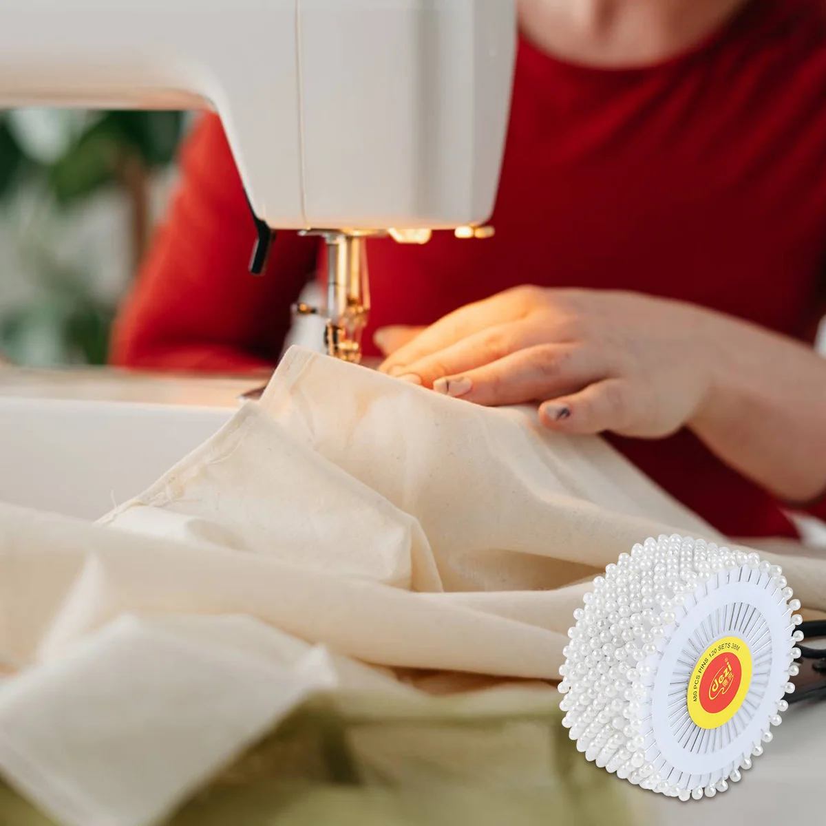 

Sewing Head Straight Quilting Push Pearl Fabric Dressmaker Patchwork Craft Jewelry Steel Stainless Bead Marking Metal Map Tacks