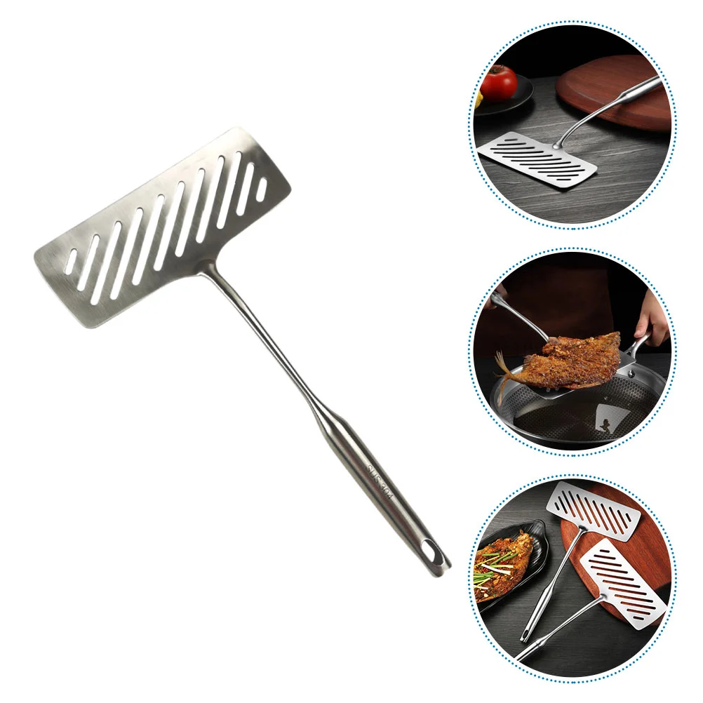 

Spatula Turner Slotted Frying Kitchen Steak Egg Steel Stainless Metal Spatulas Grilling Non Stick Nonstick Turners Fried Pancake