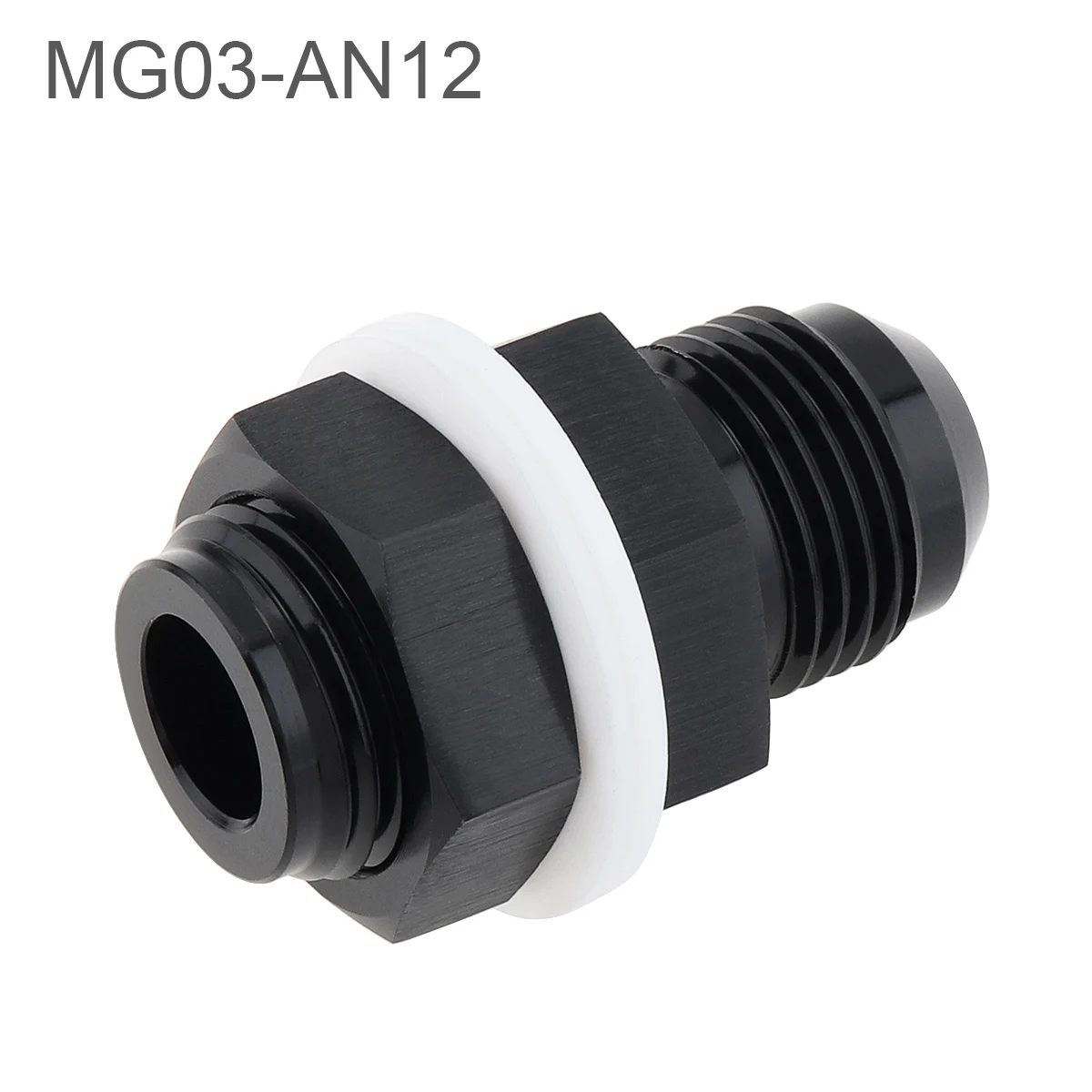 

1pc 12AN Fuel Cell Bulkhead Fitting Adapter Aluminum AN12 Locking Nut 12 AN Male Flare Thread with Teflon Washer