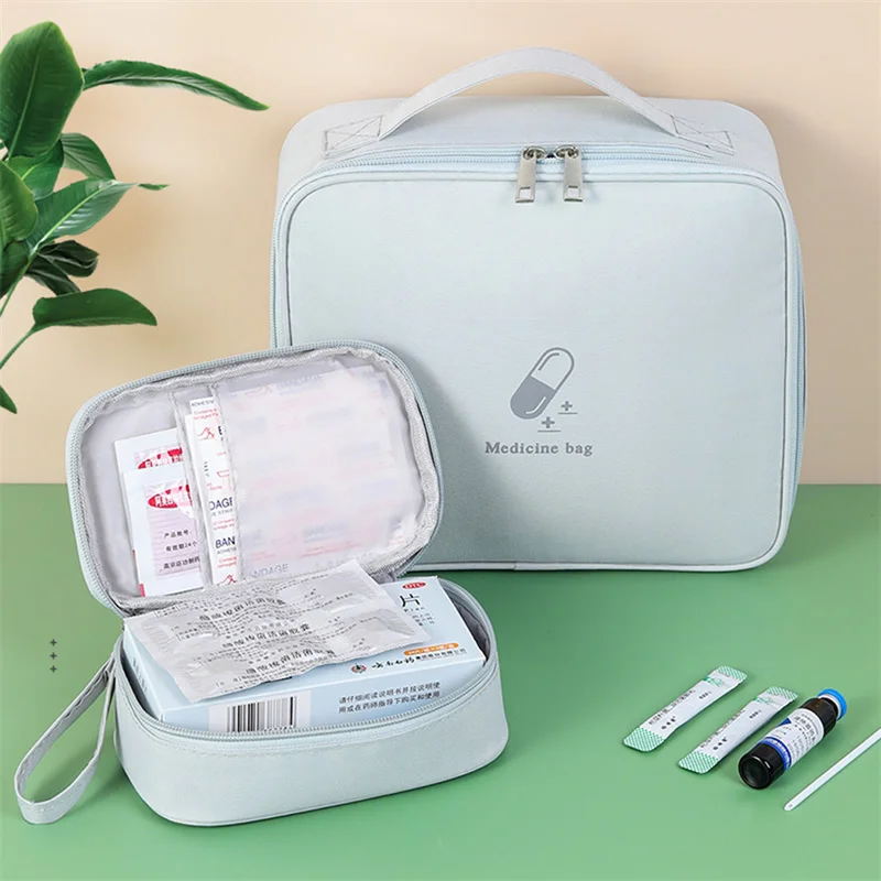 

Portable Medical Bag Fabric Medical Box Travel Medical First Aid Kit Home Outdoor Emergency Children Student Health Kit