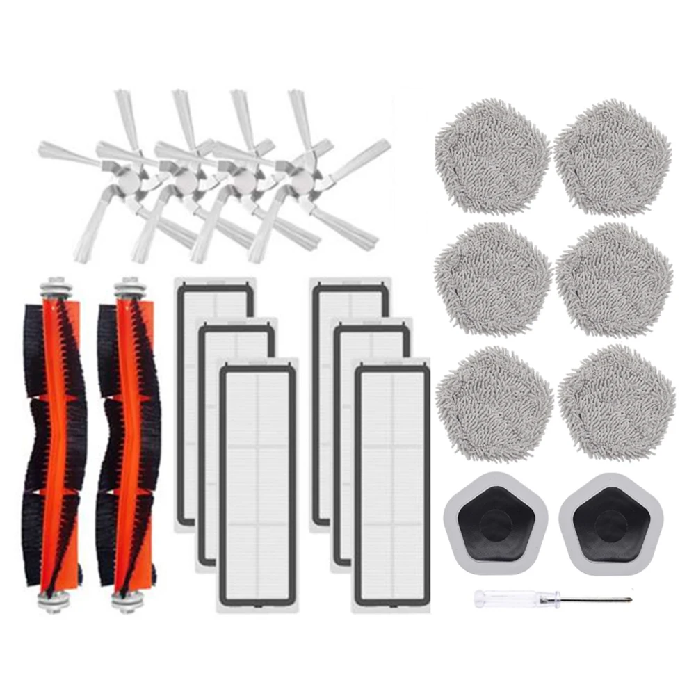 

21Pcs for XiaoMi Dreame Bot W10&W10 Pro Robot Vacuum Cleaner Accessories Main Side Brush Filter Mop Cloth and Mop Holder