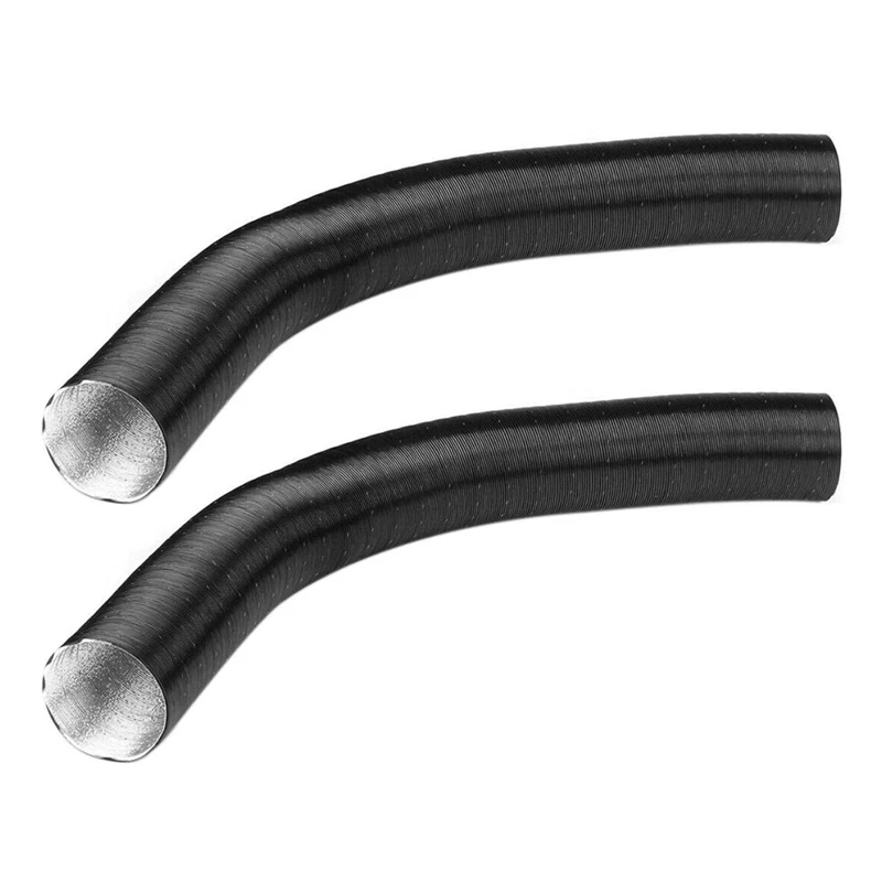 

2Pcs 60 Mm Aluminum Foil Heater Hose Preheater Hose For 2000W Air Heater Outlet Car Air Duct Drain Hose