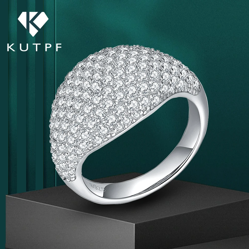 Роскошное кольцо с бриллиантом из муассанита для женщин и мужчин в стиле хип-хоп