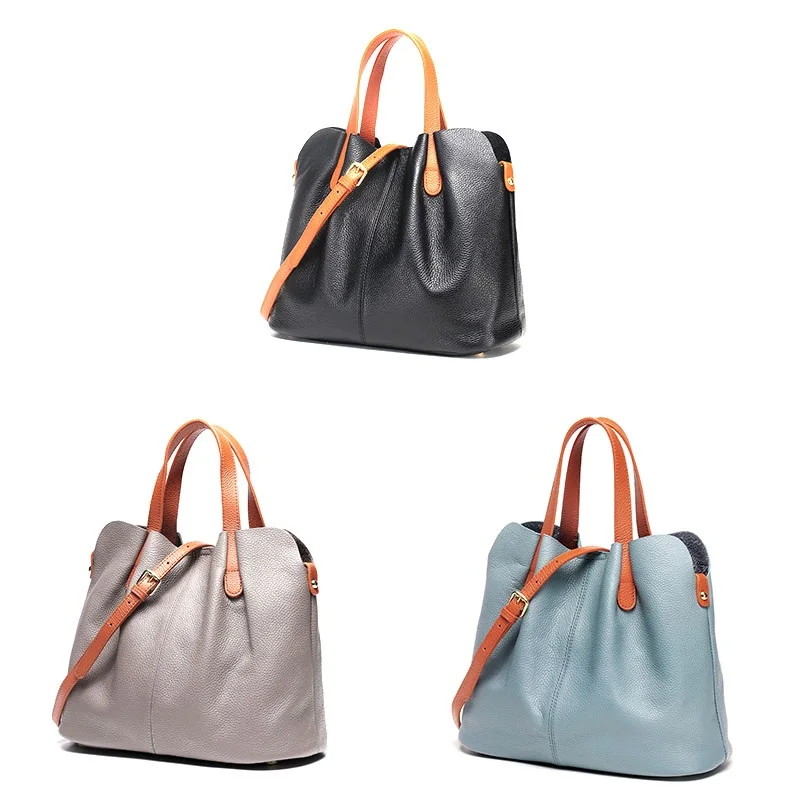 2022 Fashion Soft Large-Capacity Bag Luxury Designer Handbag Brand Women Tote Bag Lady Shoulder Genuine Leather Casual Handbag