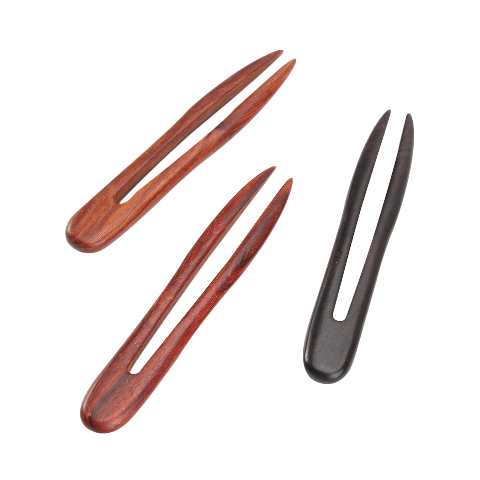 

Деревянные палочки для волос, 3 шт. винтажные U-образные шпильки для волос, китайские декоративные палочки для волос ()