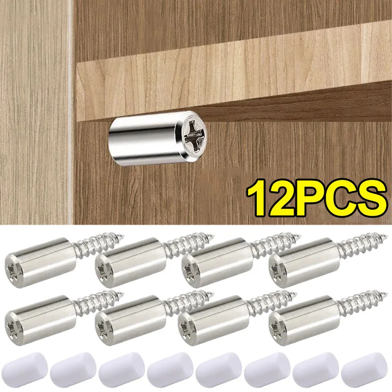 

Shelf Bracket Screws Pegs Laminate Support Self-tapping Screw with Non-Slip Sleeve Homemade Cabinet Glass Holder Partition Nail