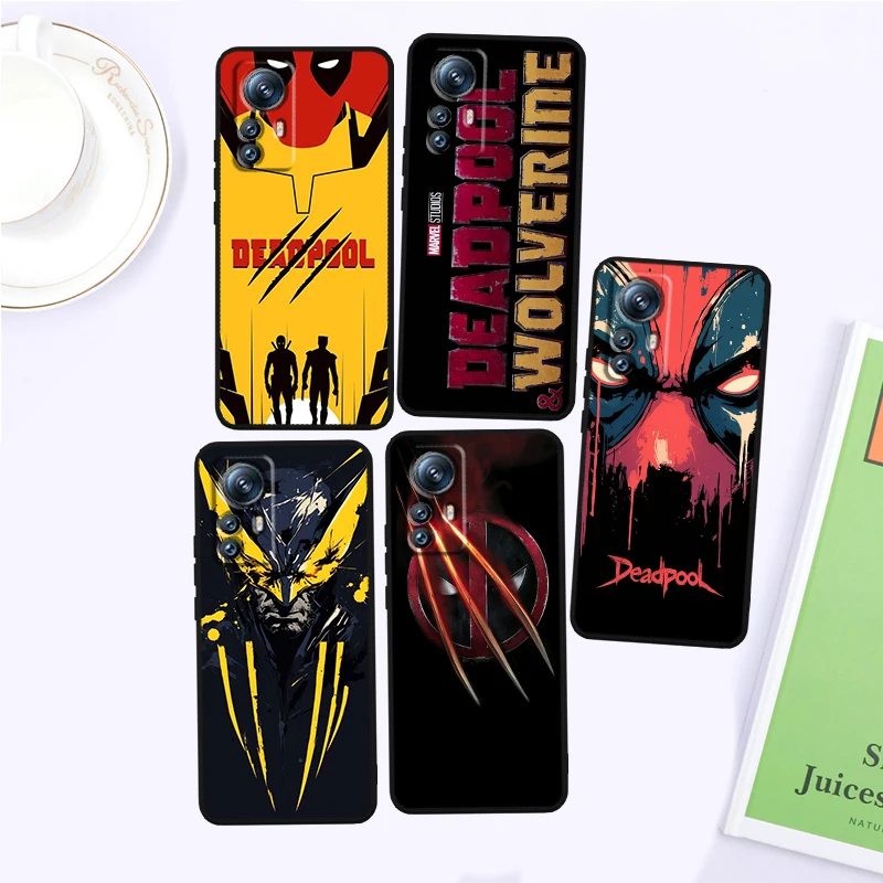 Чехол для телефона с рисунком Росомаха Marvel Дэдпул Xiaomi Mi 14 13T 13 12T 12 11T 11i 11 10T 10 Pro Lite