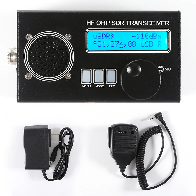 10 Вт Max uSDX 8-полосный SDR все режимы USB LSB CW AM FM HF SSB QRP приемопередатчик с зарядным