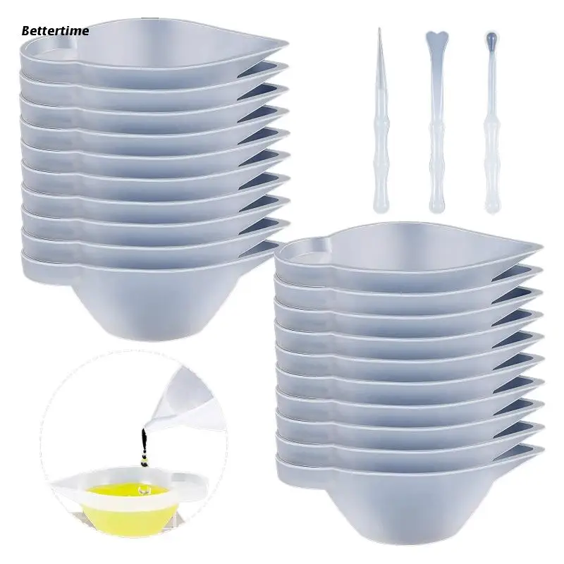 

B36D 23 Pieces Silicone Mould Cup Dispensers Mini Measuring Cup Resin Mixing Bowls