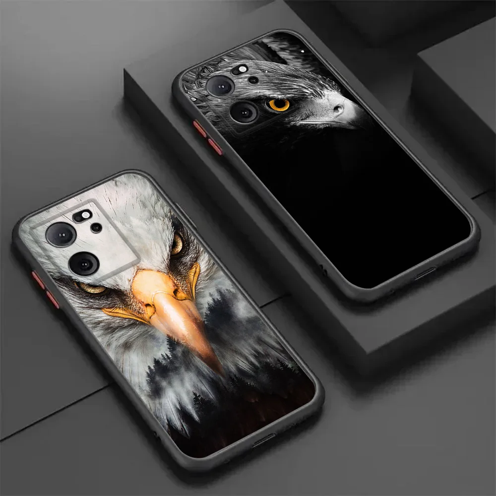 Чехол для телефона Xiaomi Redmi Note 13 Pro 5G 12s 12c 12 12t 12x 11s 11t 11 Lite Eagle King полупрозрачная