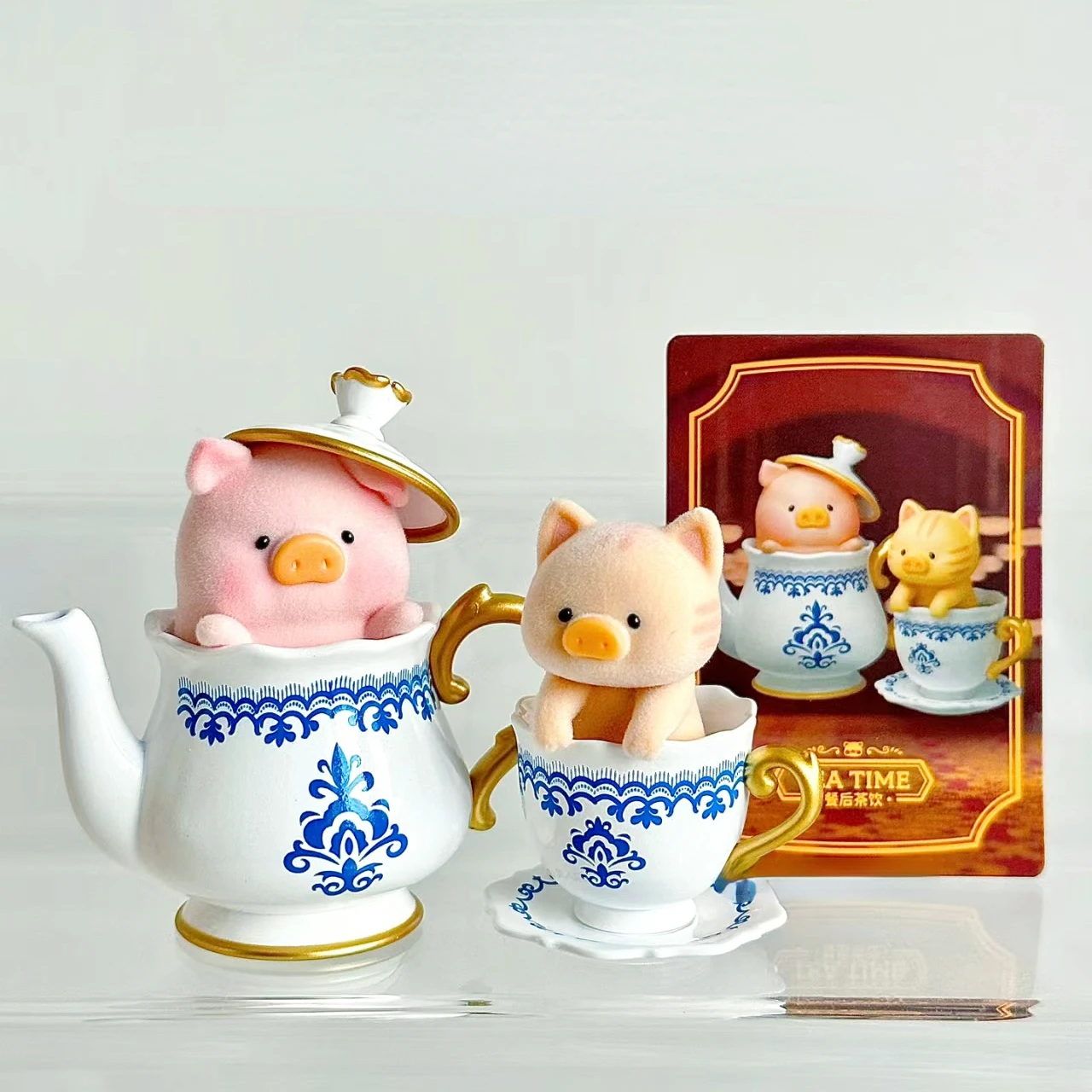 LULU The Piggy Pigchelin фигурка ресторана игрушка милая розовая свинка шеф-повар вкусная