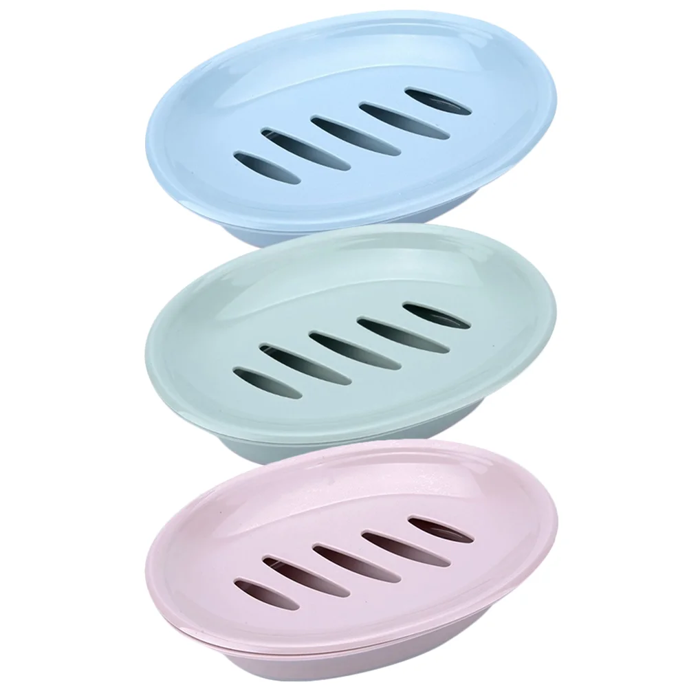 

3Pcs Bathroom Dual Layer Soap Holder Soap Dish For Shower Bathroom Soap Dishes Soap Dishes For Bathroom Shower Soap Dish