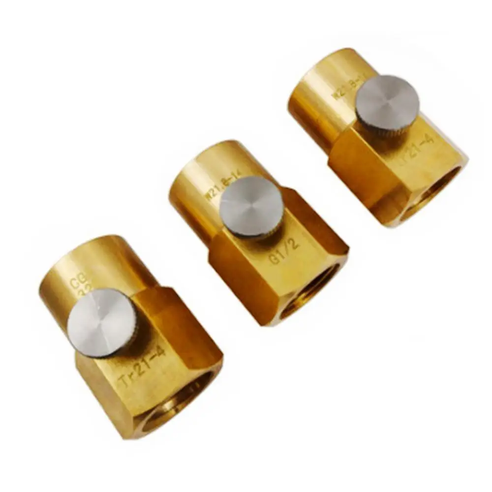 

Soda Stream Cylinder Refill Adapter TR21-4 to CGA320/W21.8 Connector CAN Version Co2 Tank Soda Bottle